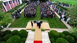 Nominierung von Amy Coney Barrett im Rosengarten