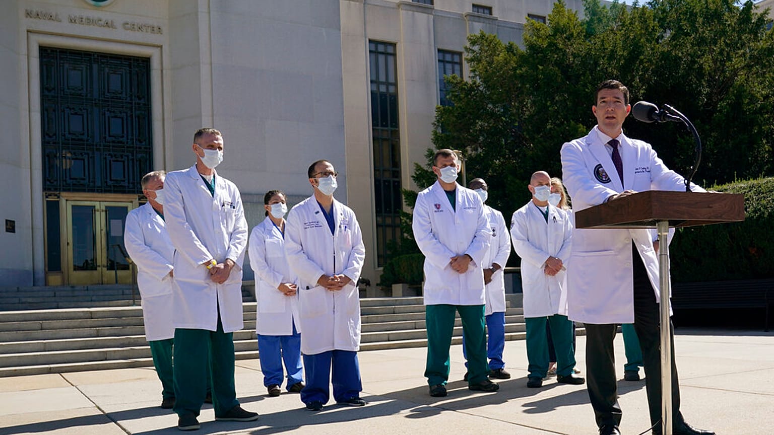 L'hôpital où est Donald Trump près de Washington