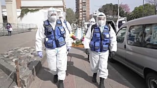 مراسم نقل تمثال السيدة العذراء