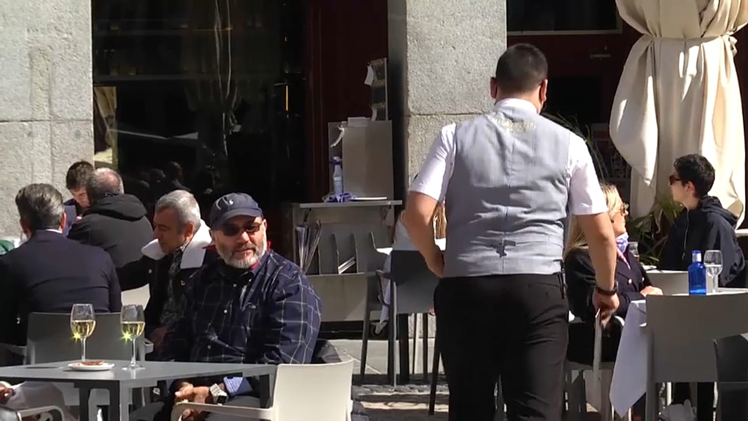 Una terraza de Madrid