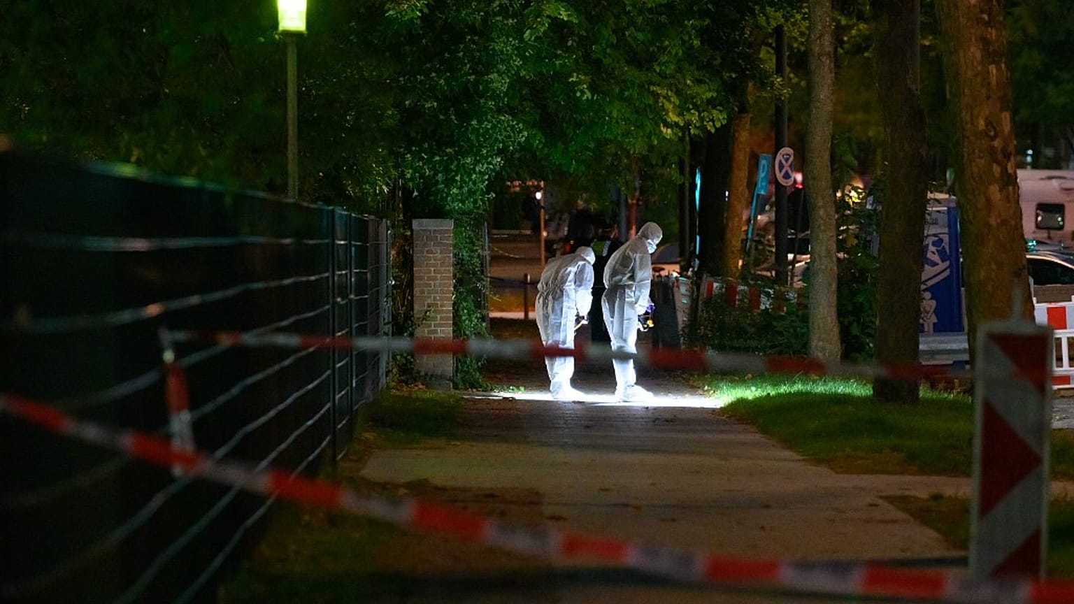 The 26-year-old victim was attacked as he was about to enter the synagogue in northern Germany.