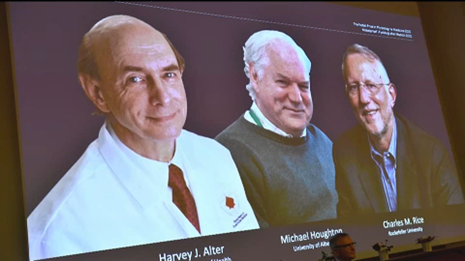 Medicine Nobel Price-winners, 2020.