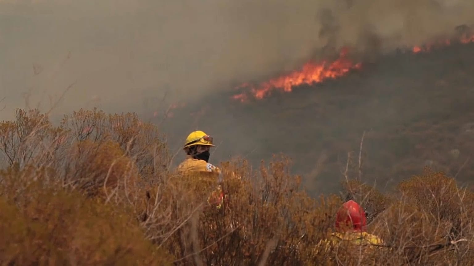About 300 firefighters try to control fires in Cordoba, Argentina