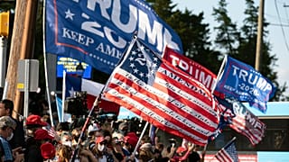 Trump elnök támogatói Bethesdában