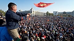 Акция протеста в Бишкеке 5 октября 2020