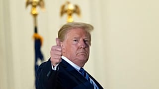 Donald Trump said 'we are learning to live with Covid' as he compares it to the flu