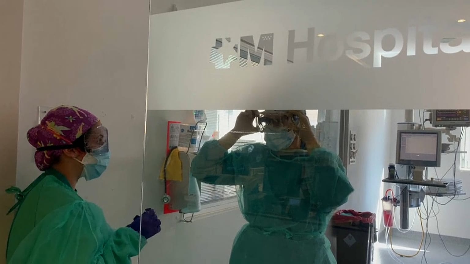 Unidad de cuidados intensivos del Hospital Universitario de Torrejón