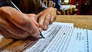 ABD'de posta yoluyla oyunu kullanan bir seçmen