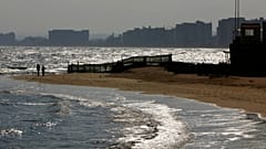 Turkish occupied area in the abandoned coastal city of Varosha in Famagusta, southeast Cyprus.