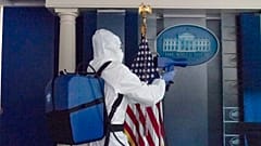 Operaciones de desinfección de la Casa Blanca 