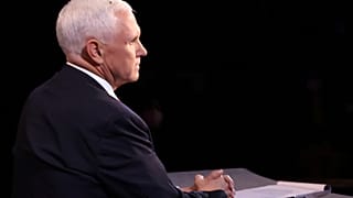 Eine Fliege stiehlt Mike Pence die Show, Salt Lake City, Utah, USA,7.10.2020