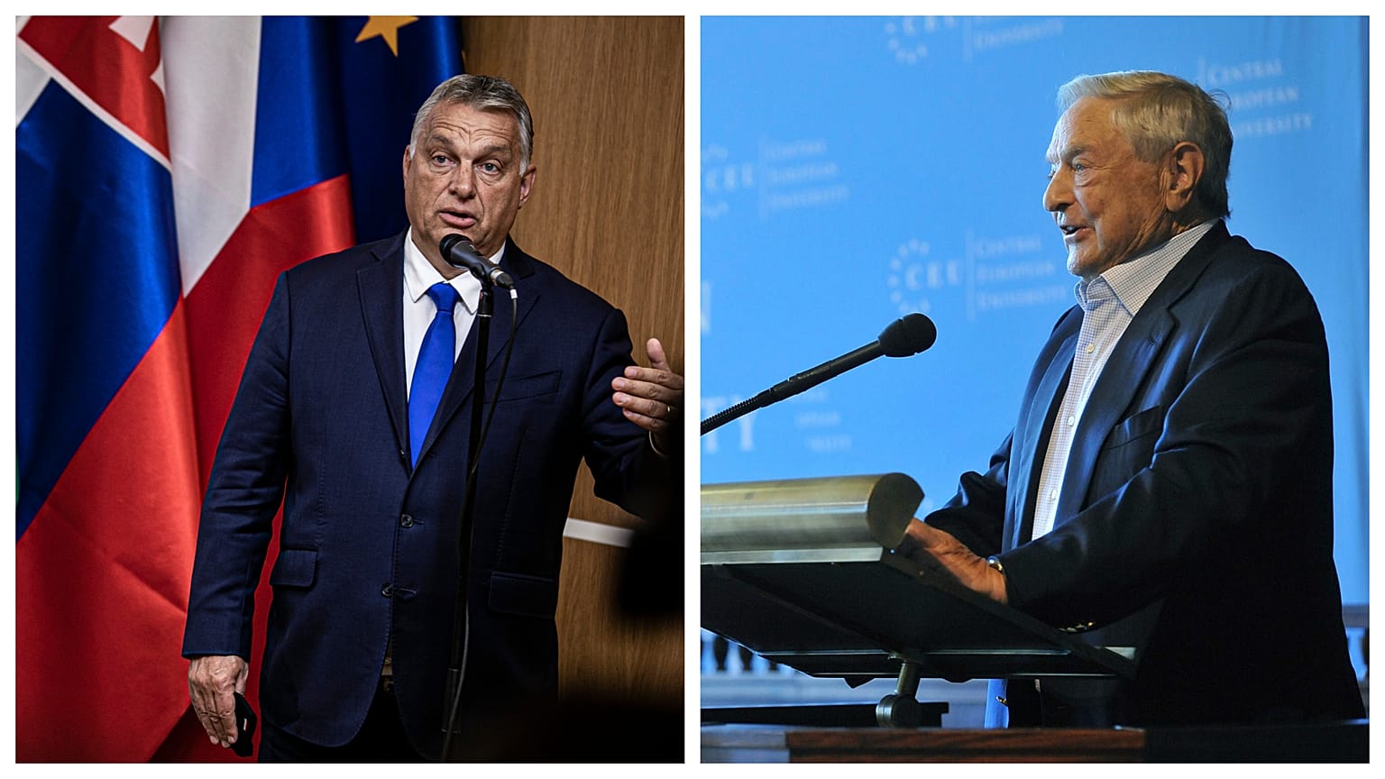 Orbán Viktor és Soros György