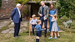 David Attenborough a herceg családja körében