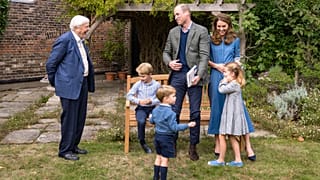 David Attenborough a herceg családja körében
