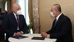 Çavuşoğlu - Dendias Bratislava'da görüştü