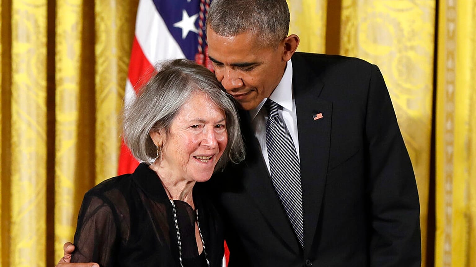Louise Gluck con Barack Obama