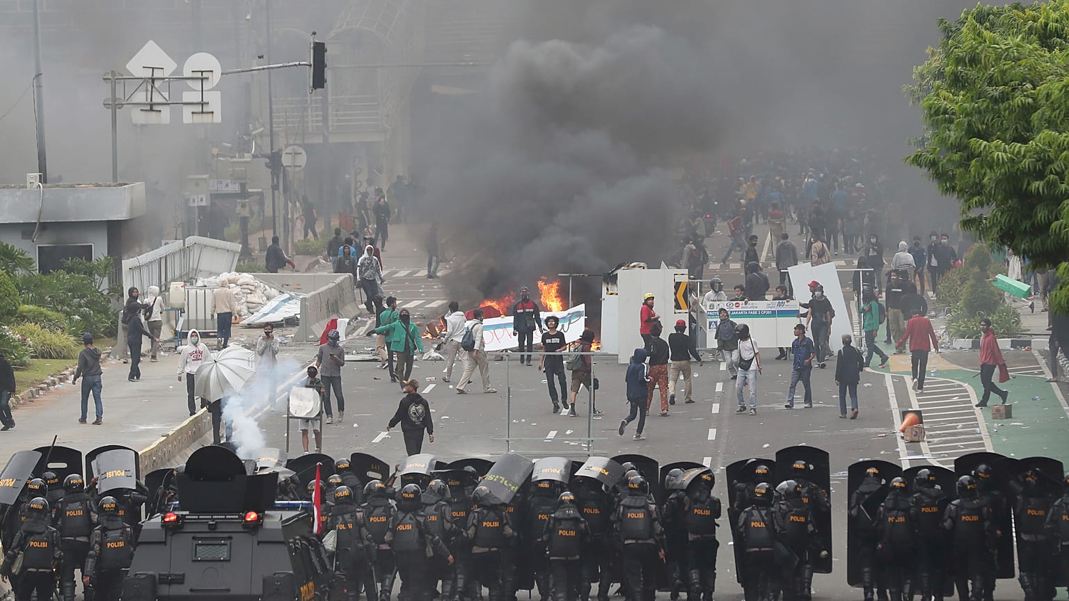 صورة من الارشيف- احتجاجات في جاكرتا