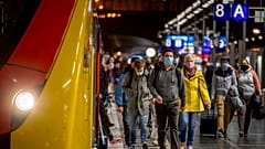 Am Bahnhof Frankfurt