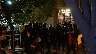 درگیری در مقابل بیمارستان جم تهران