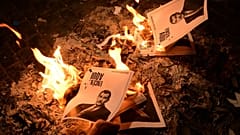 Quema de fotos del Rey Felipe VI en Barcelona