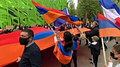 Protestas en solidaridad con Nagorno Karabaj