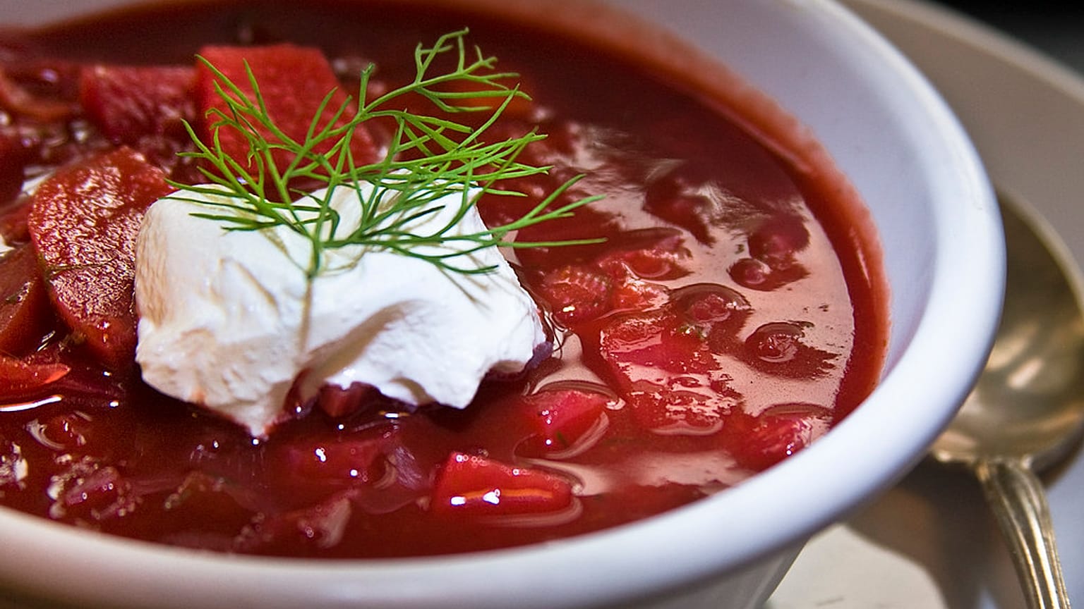 un piatto di borscht