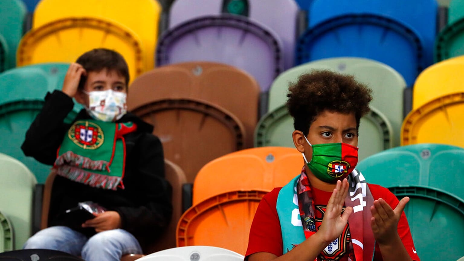 Im Stadion in Lissabon