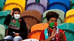 Im Stadion in Lissabon