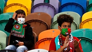 Im Stadion in Lissabon