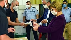 Der aktuelle Präsident von Nordzypern mit seiner Frau