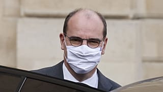 Le Premier ministre français, Jean Castex, quittant l'Elysée le 7 octobre 2020