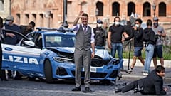 Tom Cruise à Rome sur le tournage de "Mission impossible" n°7