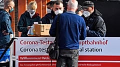 Corona-Testzentrum in Köln, 11.10.2020