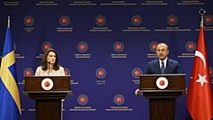 Dışişleri Bakanı Mevlüt Çavuşoğlu İsveçli mevkidaşı Ann Lİnde ile ortak basın toplantısında
