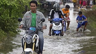 Le inondazioni di questi giorni a Phnom Penh, Cambogia