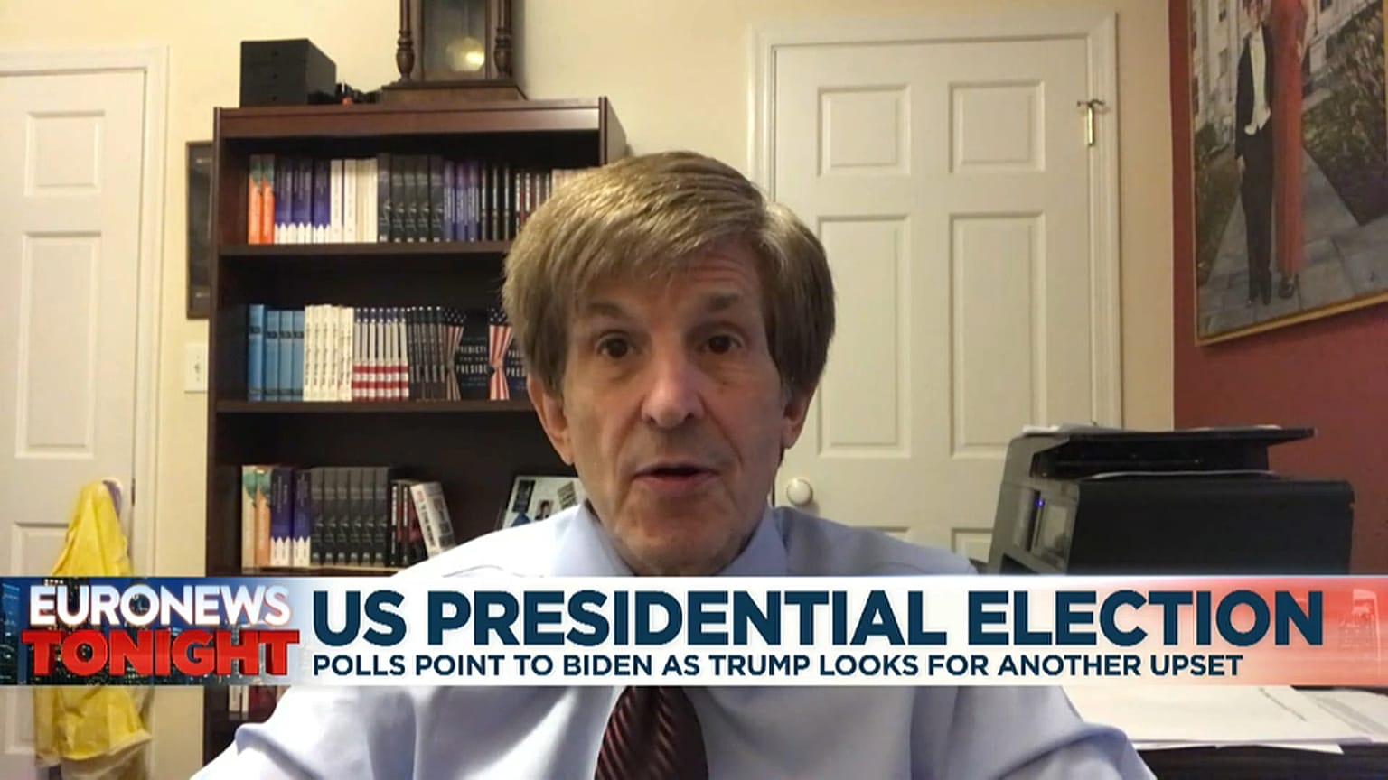 El politólogo Allan Litchman durante su entrevista con euronews 