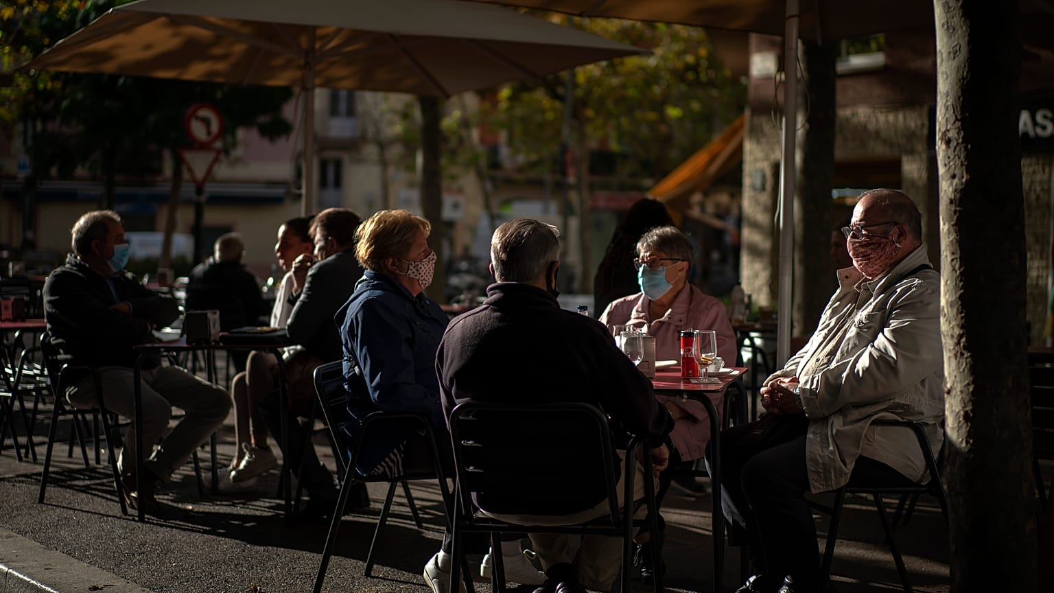 Terraza de un bar en Barcelona