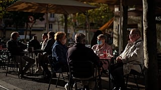 Terraza de un bar en Barcelona