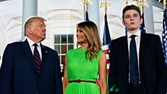 ABD Başkanı Donald Trump, eşi Melania Trump ve oğlu Barron Trump