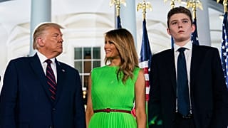 ABD Başkanı Donald Trump, eşi Melania Trump ve oğlu Barron Trump