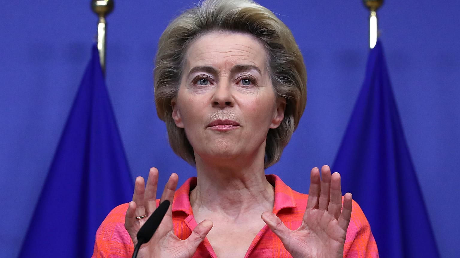 European Commission President Ursula von der Leyen on October 14, 2020.