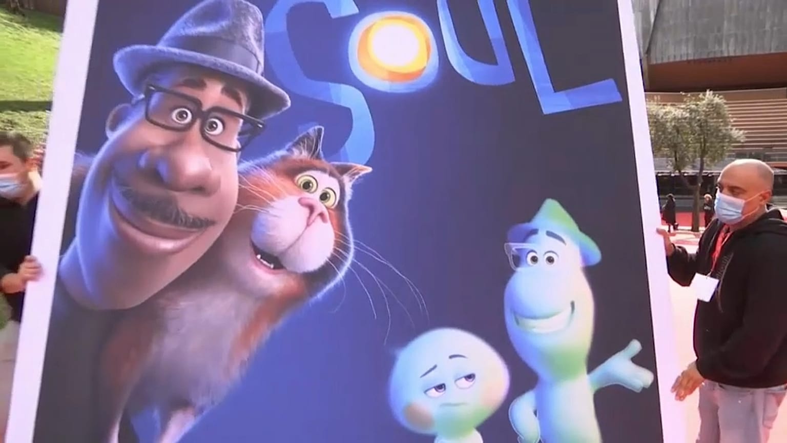 Affiche du film d'animation "Soul", Rome, 16 octobre 2020