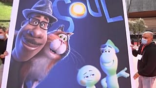 Affiche du film d'animation "Soul", Rome, 16 octobre 2020