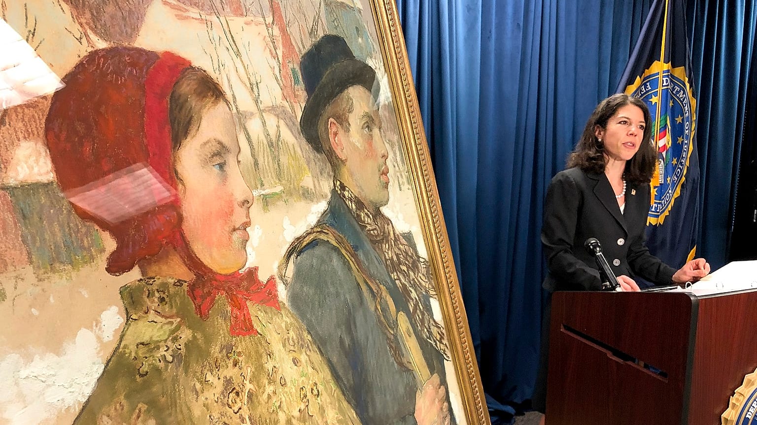 The painting 'Winter,' discovered in an upstate New York museum, was part of a cache of art seized by the Nazis from the Mosse family in Berlin in 1933.