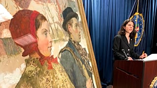The painting 'Winter,' discovered in an upstate New York museum, was part of a cache of art seized by the Nazis from the Mosse family in Berlin in 1933.