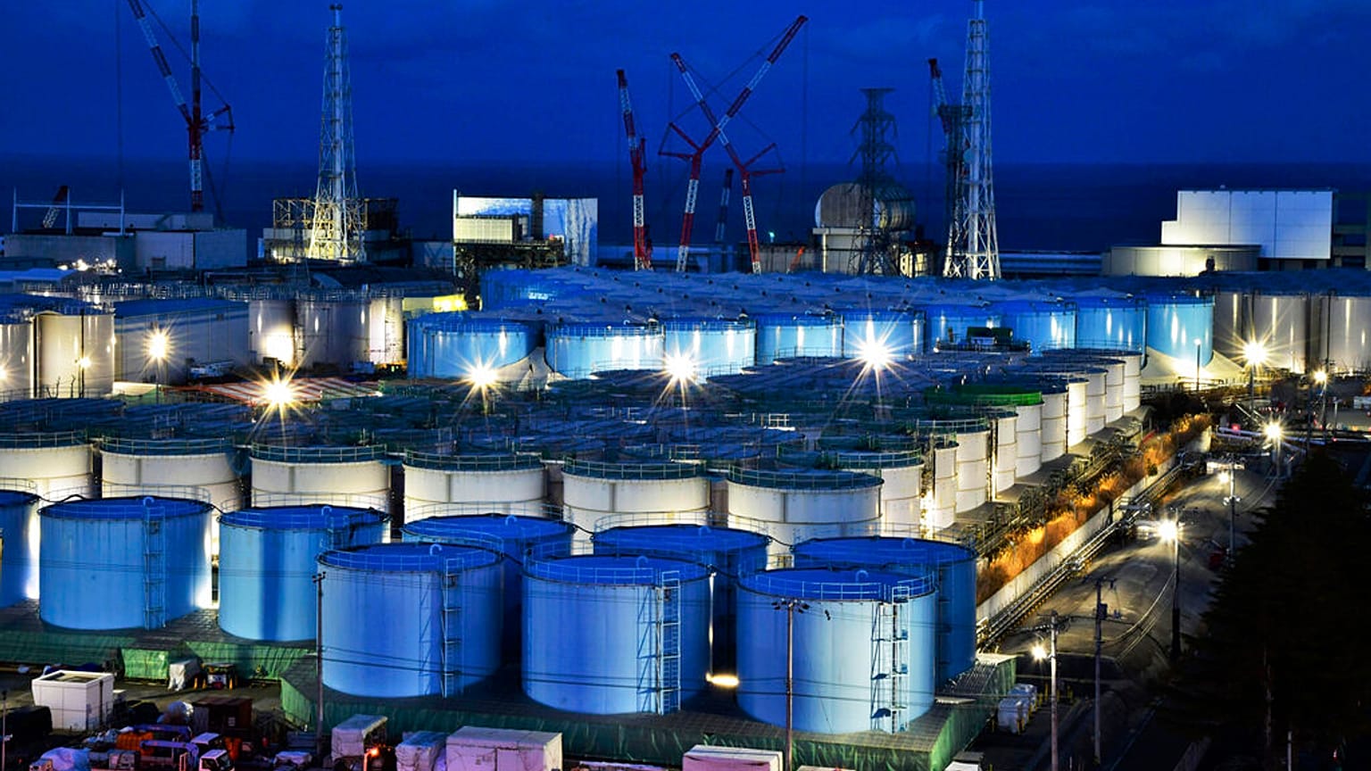 Wassertanks auf dem Gelände des AKW Daiichi Fukushima, 25.Januar 2019