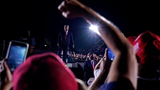 Trump e Biden nos estados-chave para a vitória