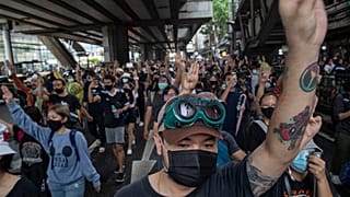 Friedliche Massenproteste in Thailand