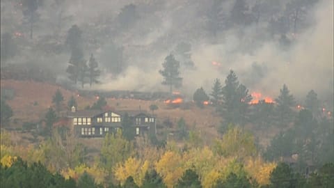 The flames have destroyed homes and forced owners to leave