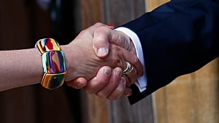 Donald Trump ve Theresa May'in elleri, 13 Temmuz 2018